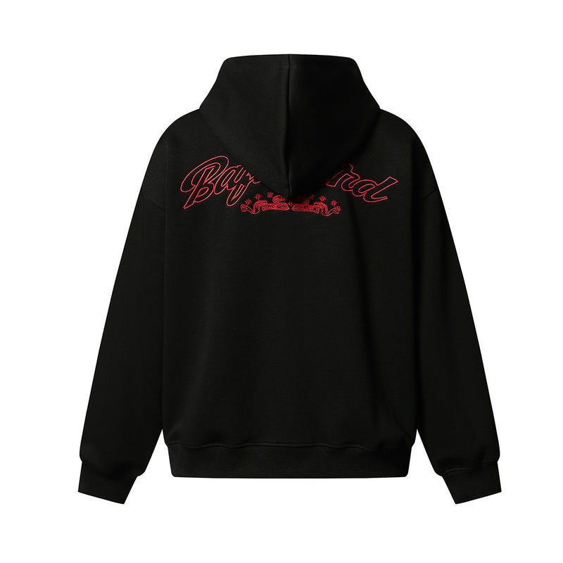 Zip-Hoodie mit Drachenemblem – Oversized Streetwear in Camo & Schwarz