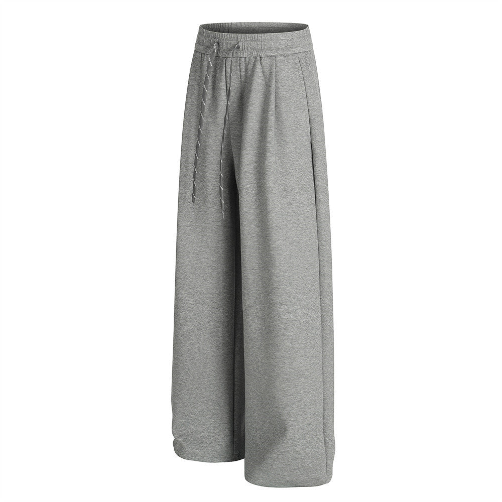 Pantalon de survêtement homme à jambes larges – Coupe ample, taille élastique, coloris uni