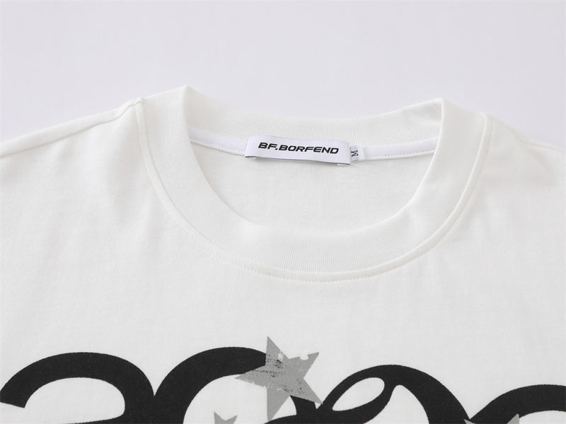 Anime Cartoon Graphic T-Shirt – Oversized Hip-Hop Crew Neck Tee