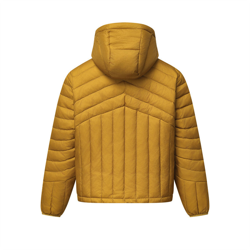 Doudoune à capuche homme – Manteau streetwear matelassé à chevrons