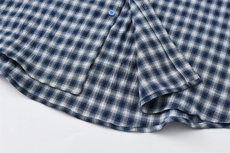 Men's Plaid Flannel Oversized Long-Sleeve Button-Down Shirt