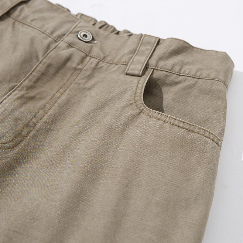 Baggy Cargo Pants Men – Wide Leg Multi-Pocket Washed Straight Trousers