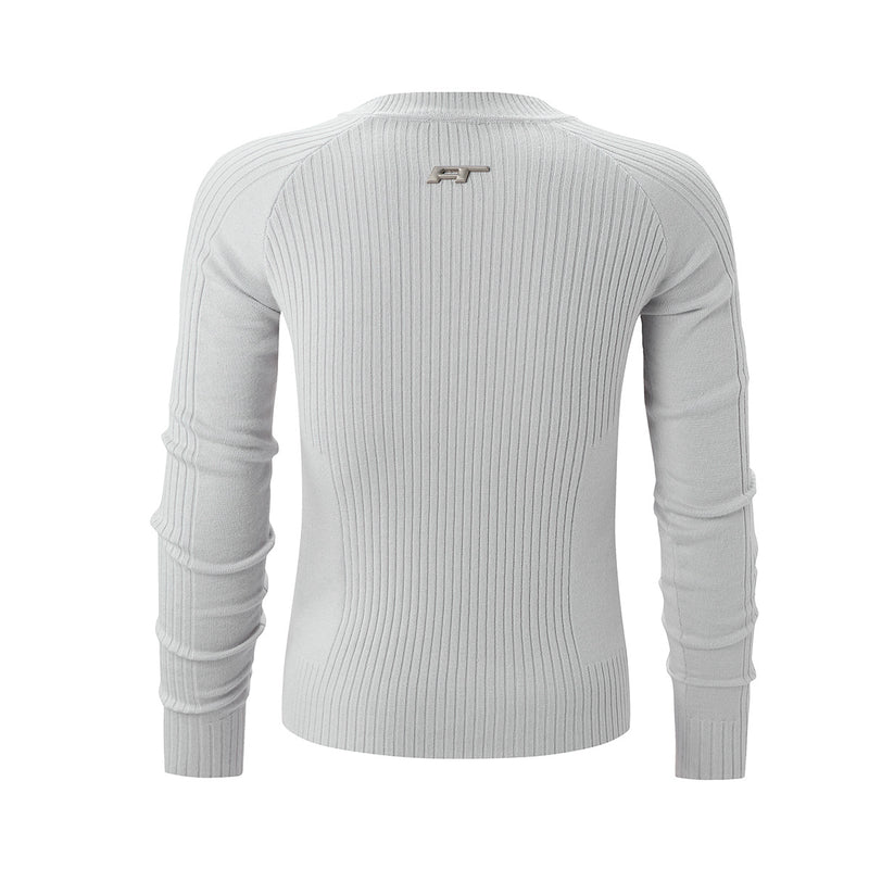 Men's Slim-Fit Ribbed Knit Crewneck Sweater