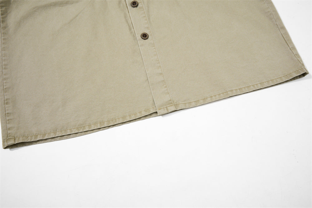 Mafia Royal Club Embroidered Short Sleeve Shirt – Vintage Washed Streetwear