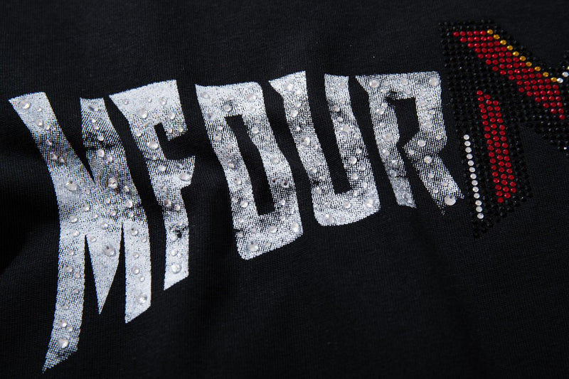 Chemise graphique à manches longues imitation superposition – Imprimé racing motocross MFOUR MAKEY