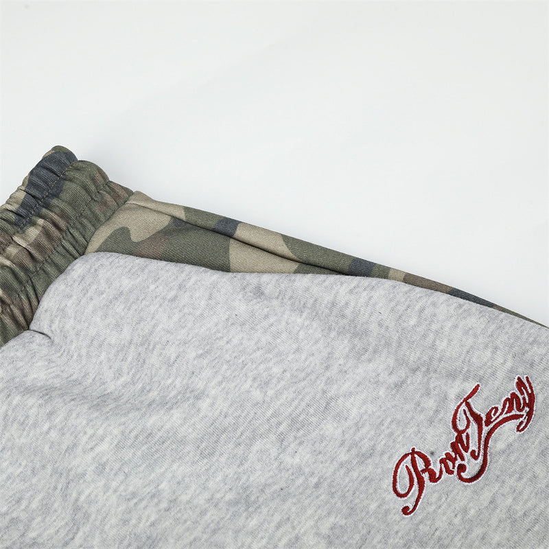 Pantalon de jogging camo à jambes larges – Jogger homme oversize streetwear hip-hop