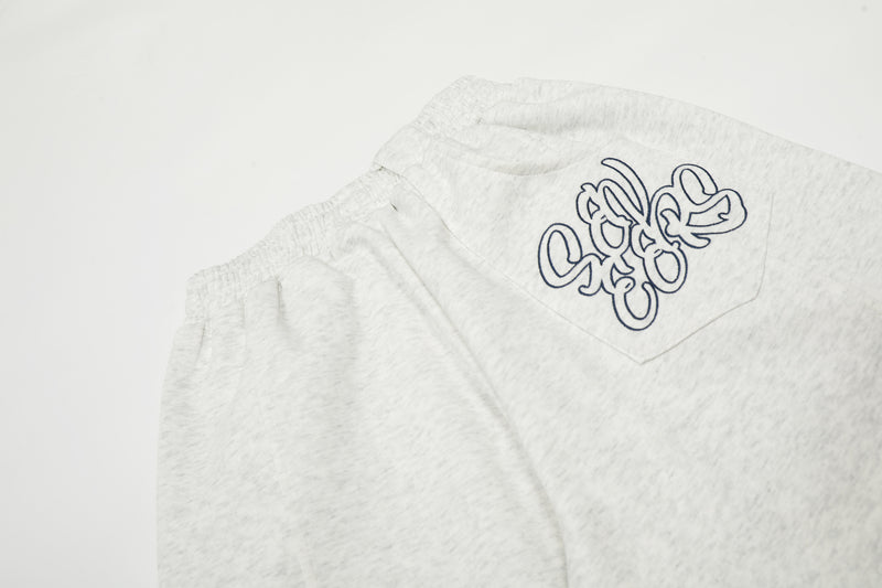 Wide-Leg Colorblock Sweatpants with Varsity 89 Badge