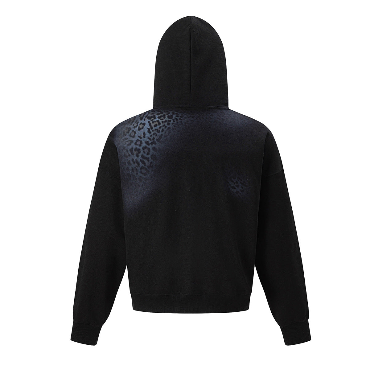 Hoodie oversize à imprimé léopard dégradé – Sweat streetwear homme et femme