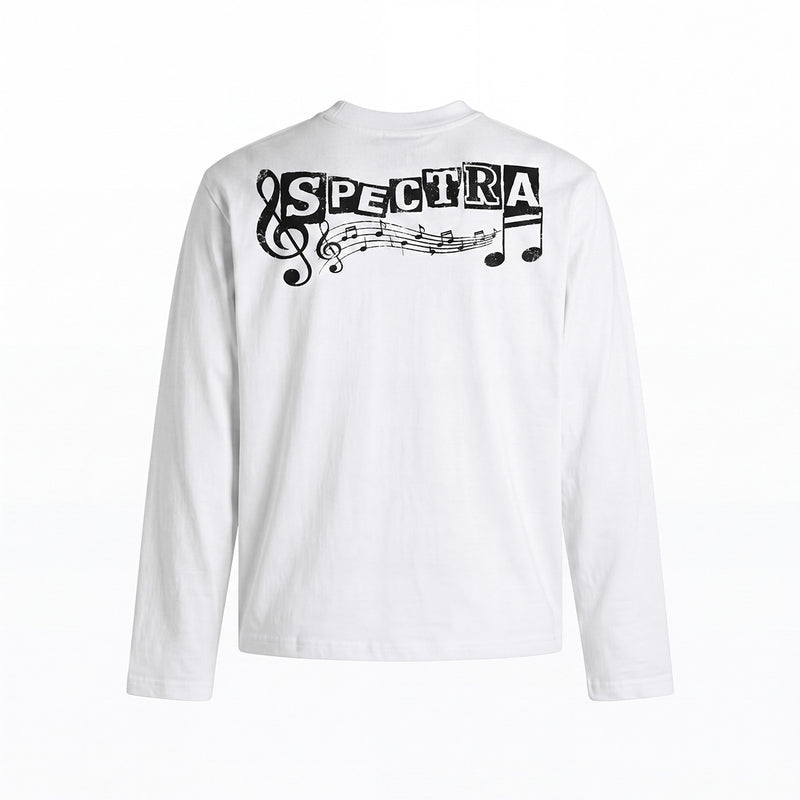Langarmshirt mit Rockmusik-Print – Herren-Shirt mit Rundhalsausschnitt und Punkmotiv