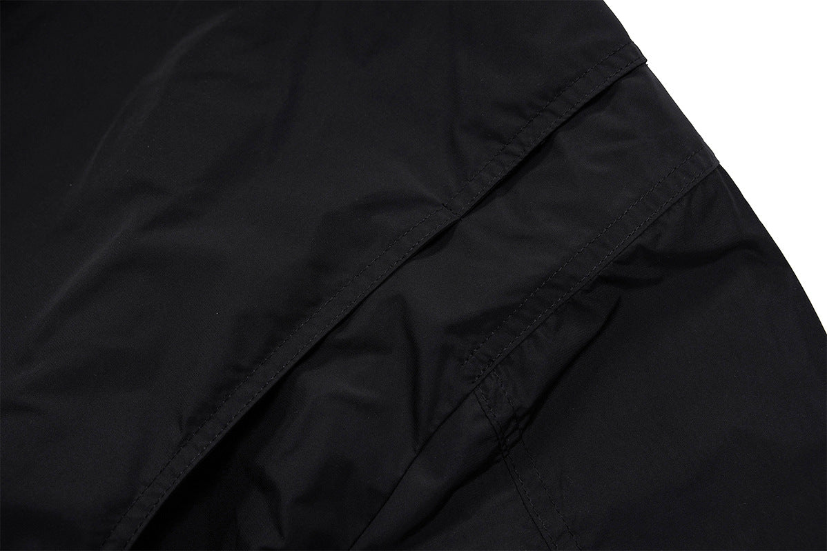 Veste à capuche réversible imprimée léopard – Bomber noir et imprimé animal