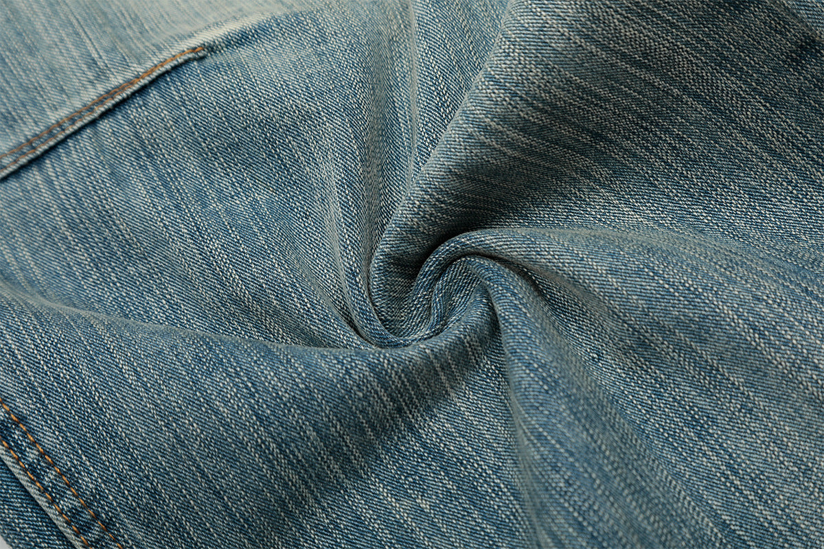 Hellblaue Baggy-Jeans für Herren – Wide-Leg-Denim mit Vintage-Waschung