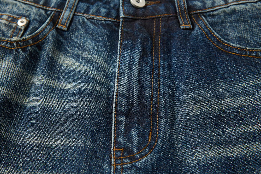 American Vintage Washed Wide-Leg Jeans – Men's Baggy Dad Pants