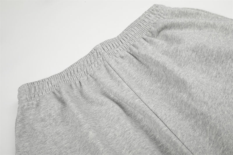 Wide-Leg Sweatpants with Embroidered Number Graphic