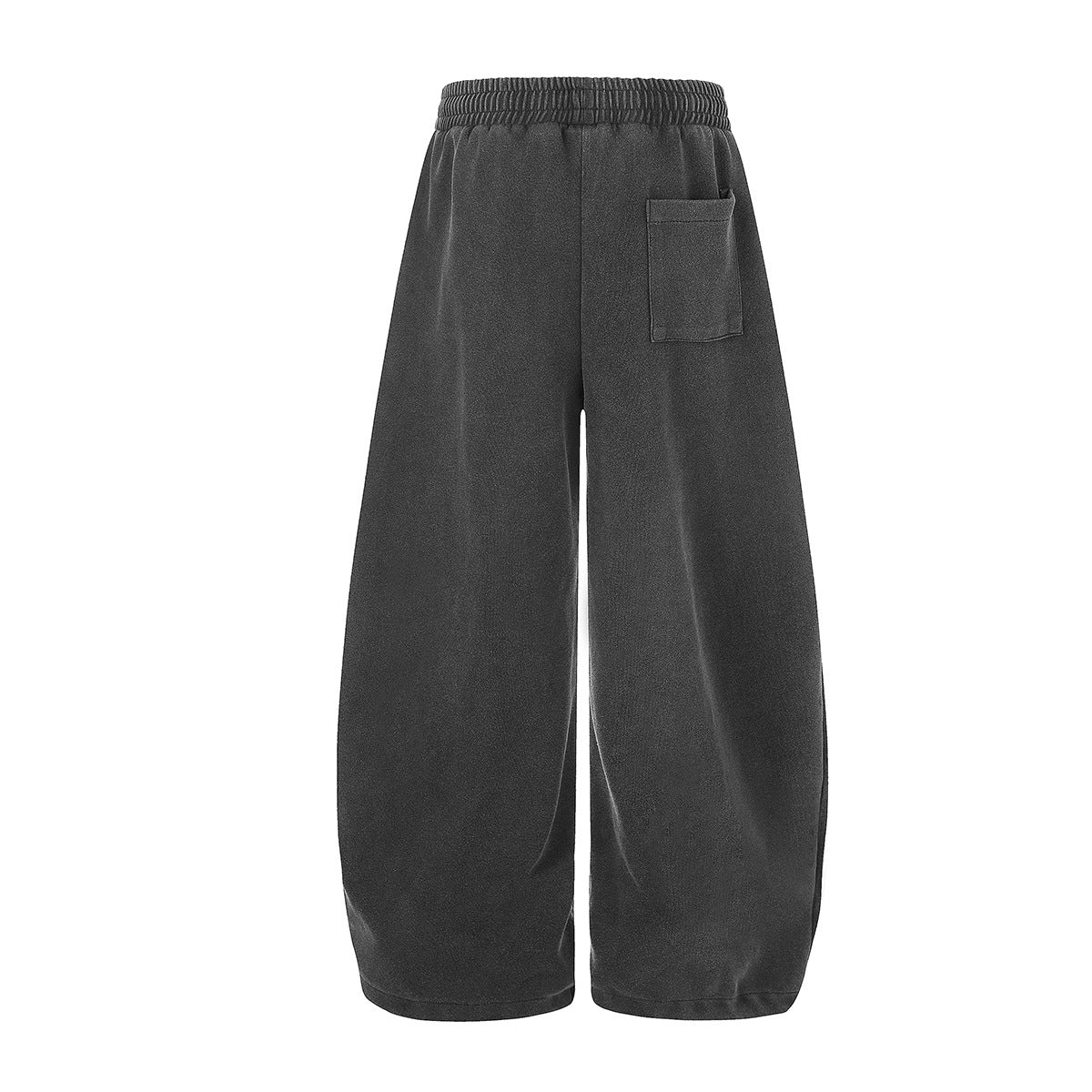Pantalon de survêtement baggy wide leg avec imprimé gothique Madonna et typographie – Streetwear délavé