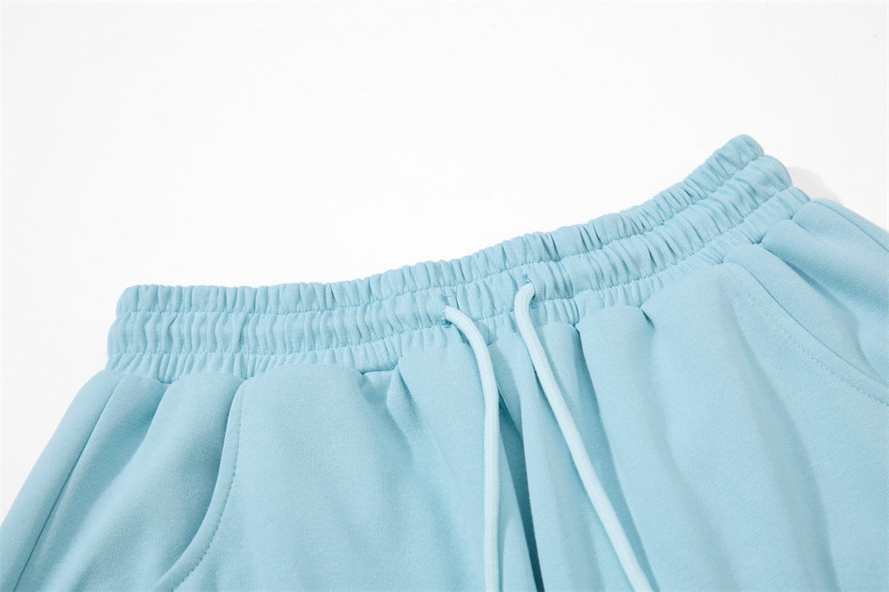 Anime Embroidered Wide-Leg Shorts – Kawaii Devil Angel Graphic Streetwear
