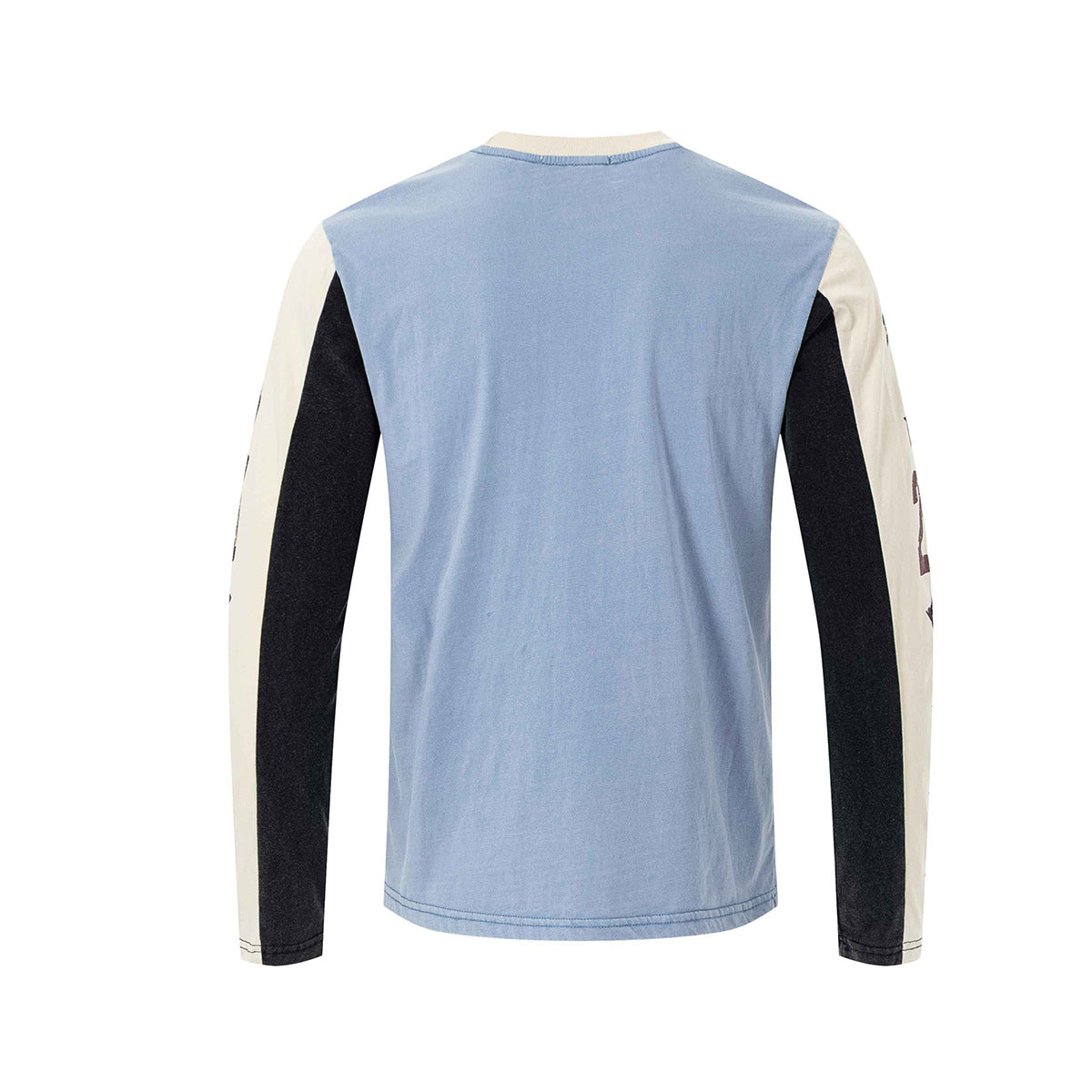 カラーブロック ロングスリーブ グラフィックTシャツ｜ヴィンテージ ストリートウェア コミックプリント