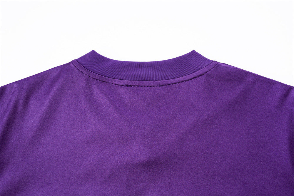 Oversized V-Neck T-Shirt Men's Football Jersey Mesh Number 08 Short Sleeve