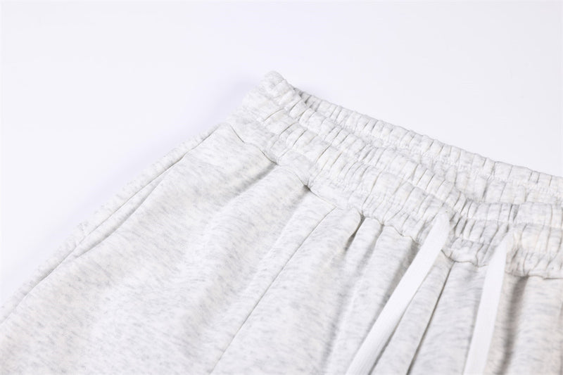 Pantalon de survêtement homme coupe wide leg – Étoiles, lettrage et cordon plissé