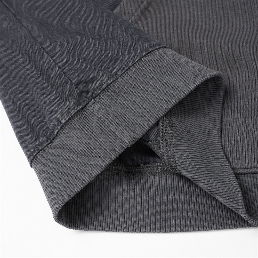 Hoodie oversize à enfiler, patchwork déconstruit, délavé et usé