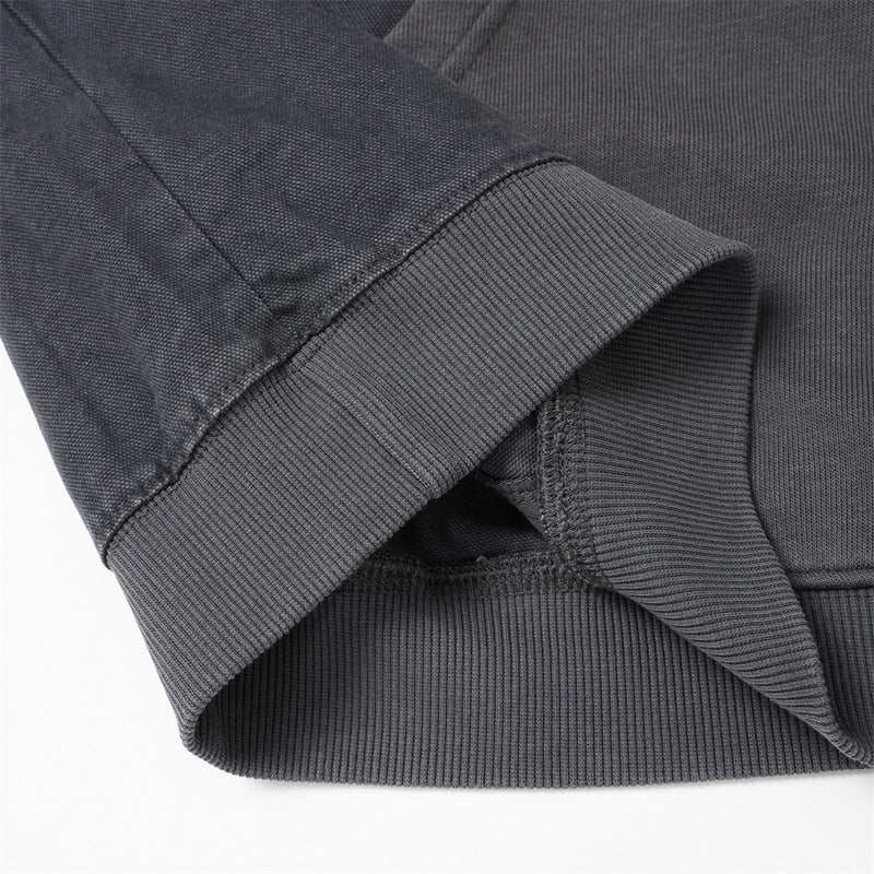Hoodie oversize à enfiler, patchwork déconstruit, délavé et usé