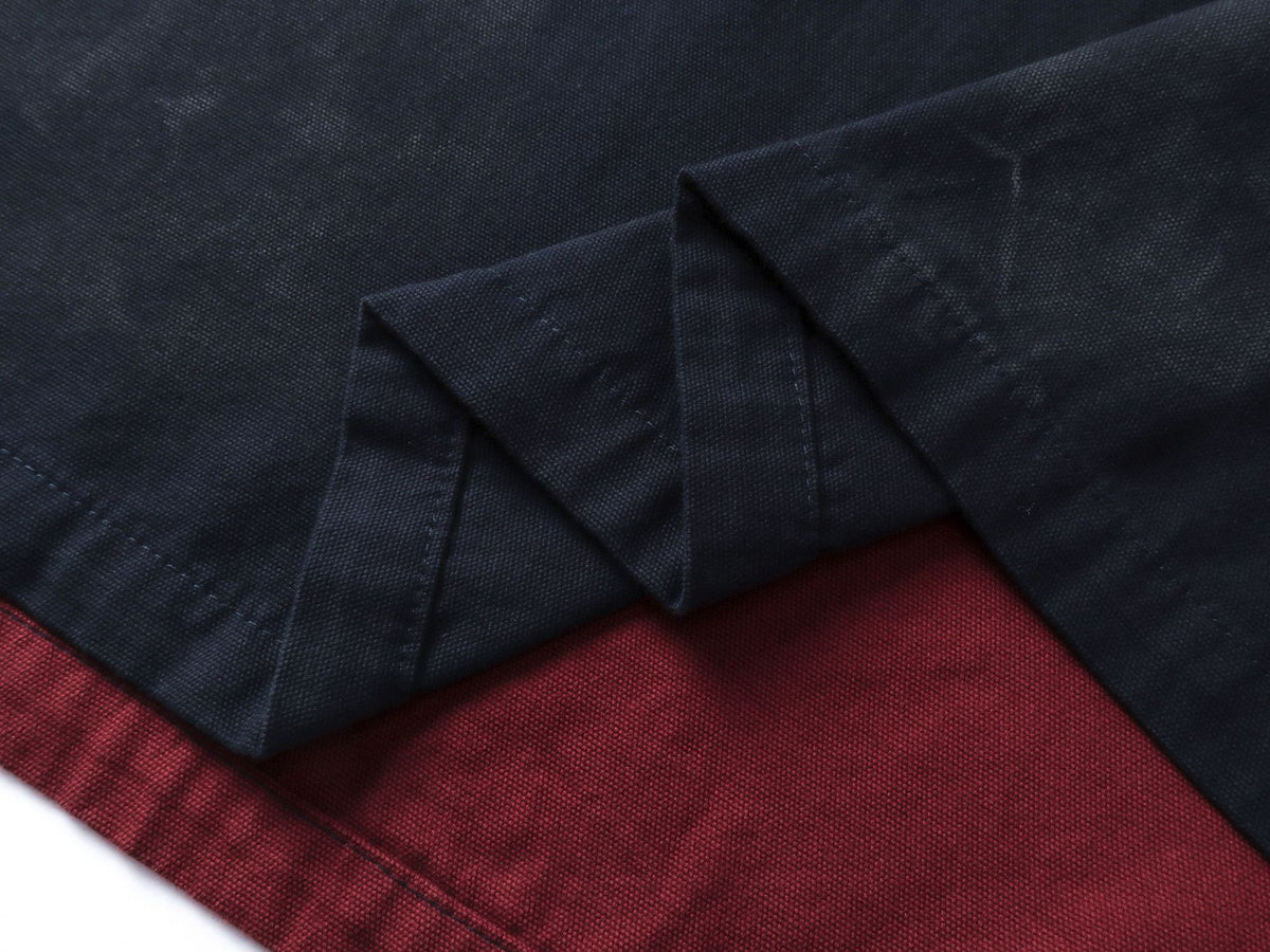 Polo de rugby oversize con lavado ácido – Mangas de falsa capa y bordado de gran tamaño