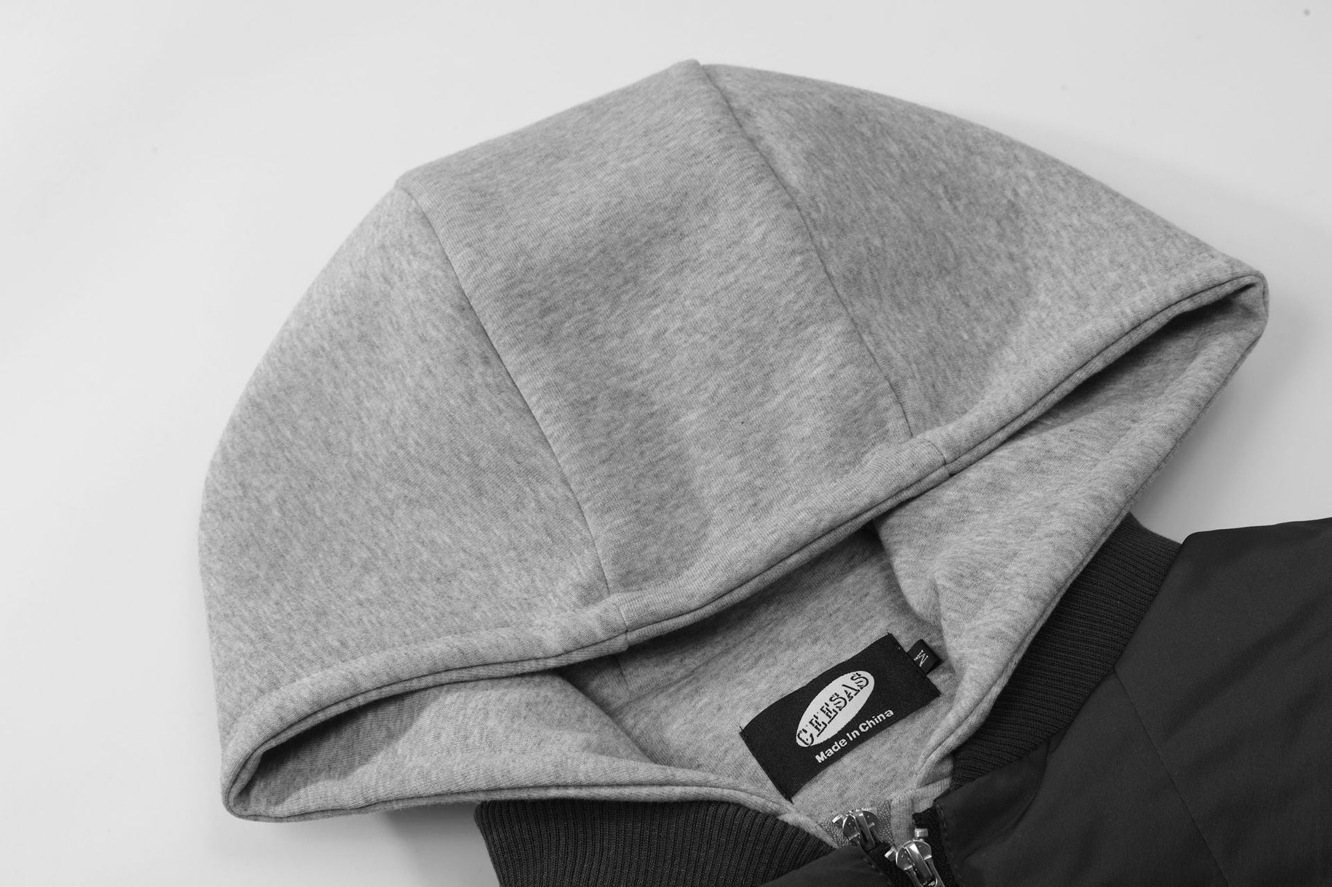 Chaqueta bomber con capucha extraíble y forro polar en capas – Abrigo acolchado de invierno