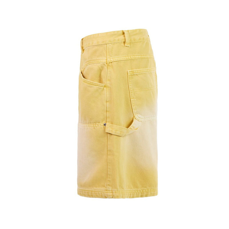 Baggy-Denimshorts für Herren – gewaschene Carpenter-Style-Jeansshorts für Streetwear