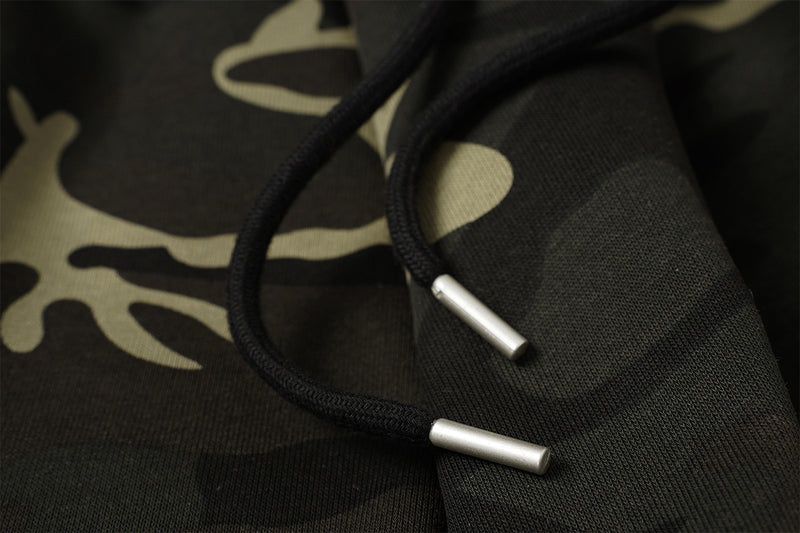 Wide-Leg Camo Sweatpants – Baggy Streetwear Joggers with Drawstring Waist