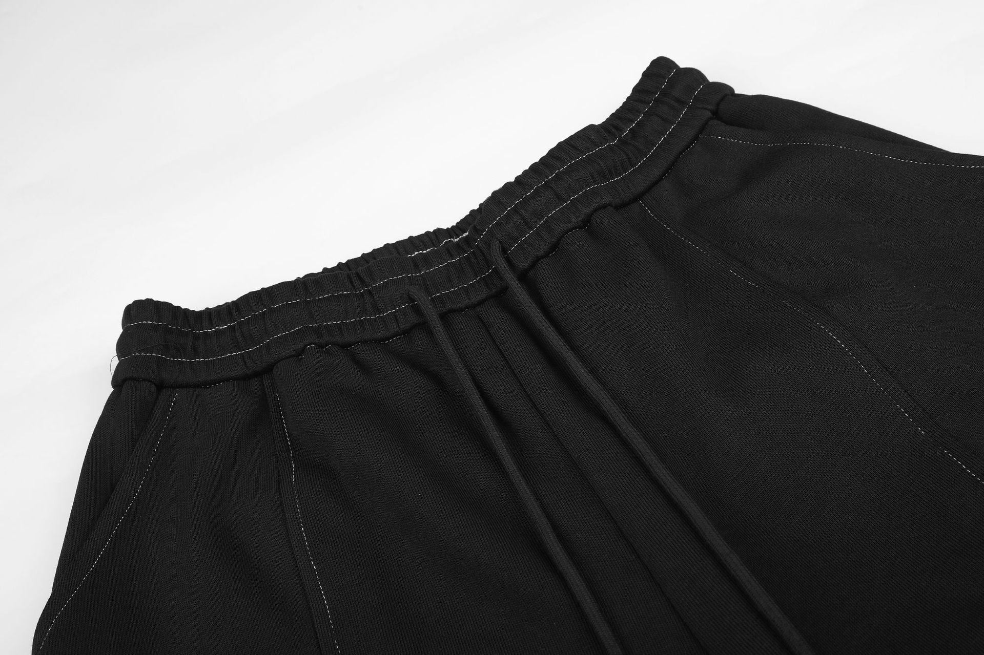 Pantalon cargo de survêtement baggy brodé d’étoiles – Pantalon à jambes larges et cordon