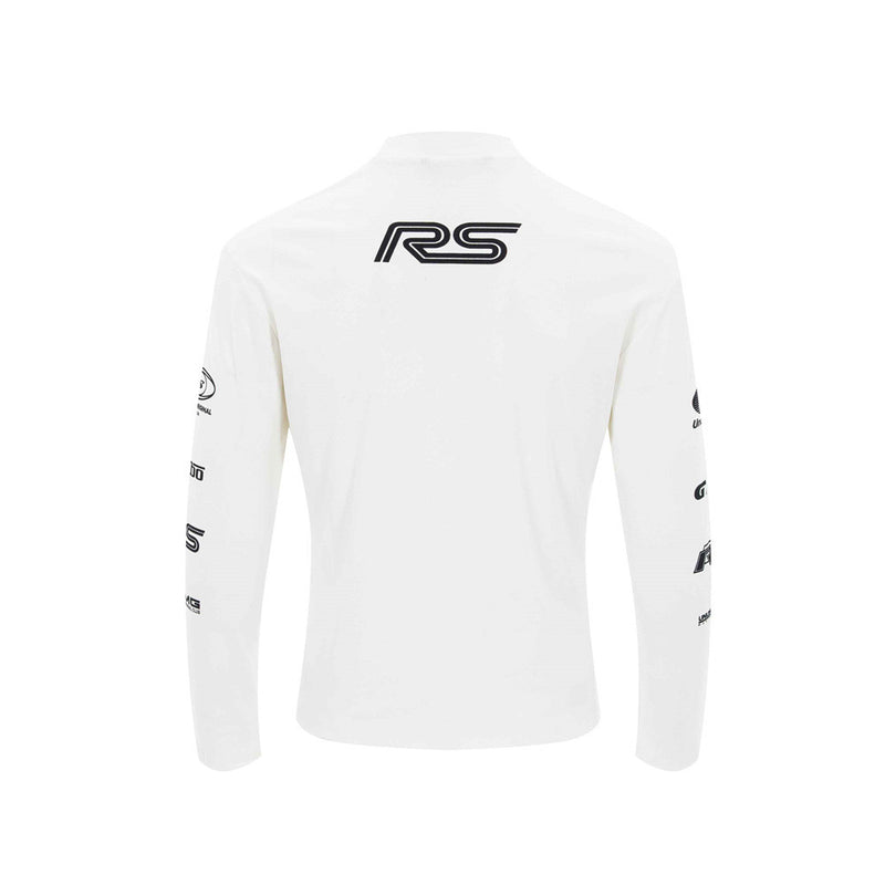 Over Speed Club Long Sleeve Graphic Tee – Mock Neck Racing Print Shirt