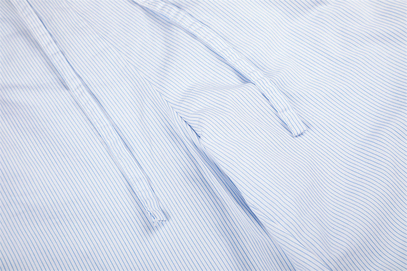 Wide-Leg Striped Trousers – Men's Relaxed Fit Straight-Cut Pants