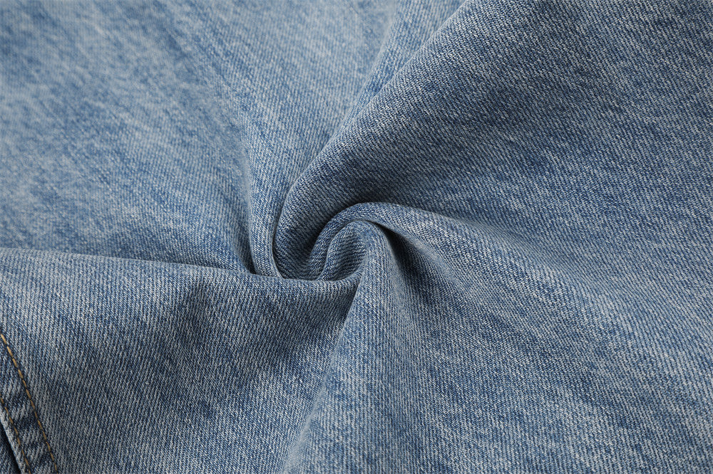 Jean baggy wide leg – Pantalon homme en denim délavé à coupe barrel