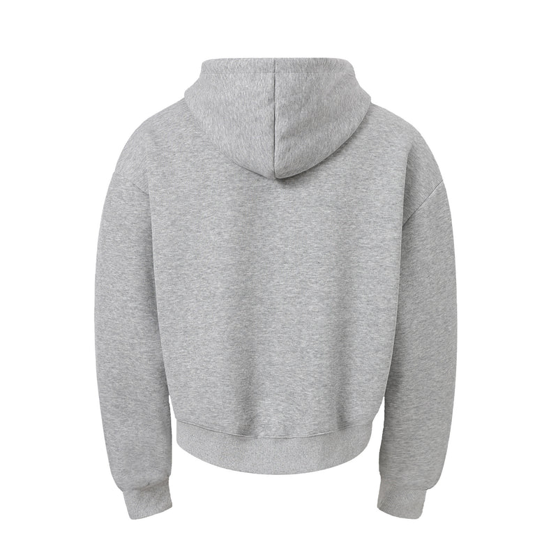 Designer Zip-Up Hoodie with Metal Stud Detail — Heavyweight Oversized Fit