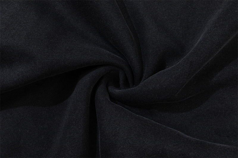 Sudadera con cremallera, capucha con ribete de pelo sintético y bordado de estrellas doradas — Streetwear para hombre