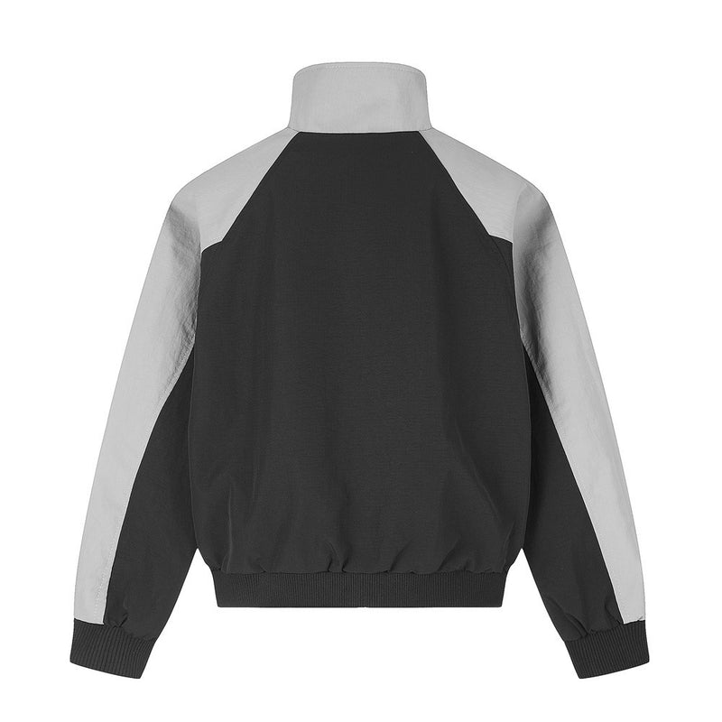 Veste de survêtement homme color block et pantalon assorti à jambes larges – col cheminée à trois rayures