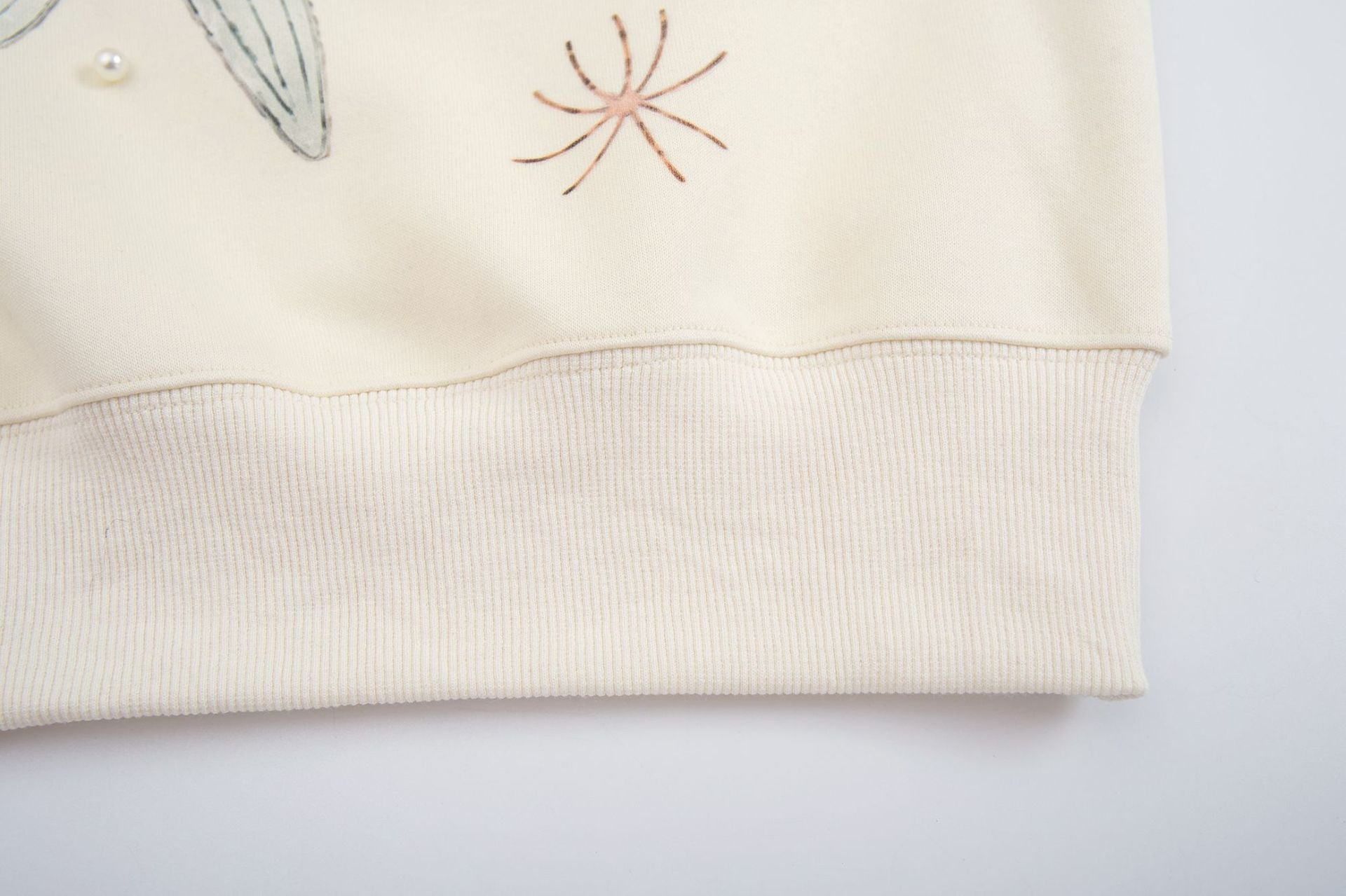 Oversized Hoodie mit Ozean-Seestern- & Muschel-Grafikprint