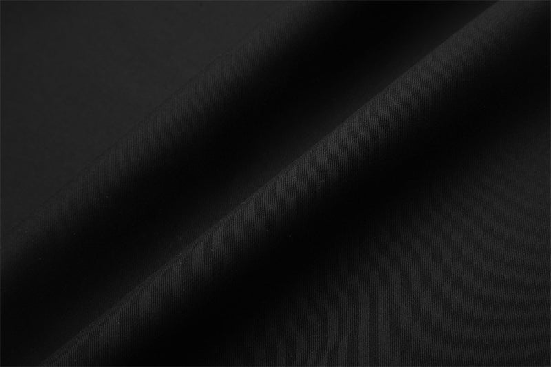 Wide-Leg Pleated Trousers with Diagonal Button Fly
