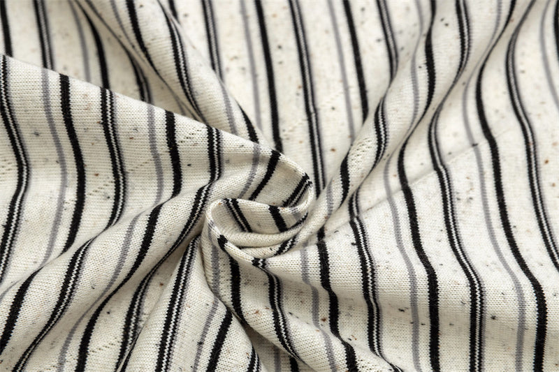 Gestreiftes Longsleeve mit Grafikprint – Retro-amerikanischer Schriftzug, Relaxed Fit