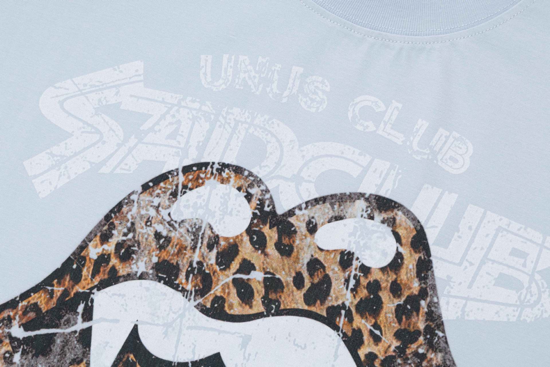 レオパード柄リップロゴ 長袖グラフィックTシャツ