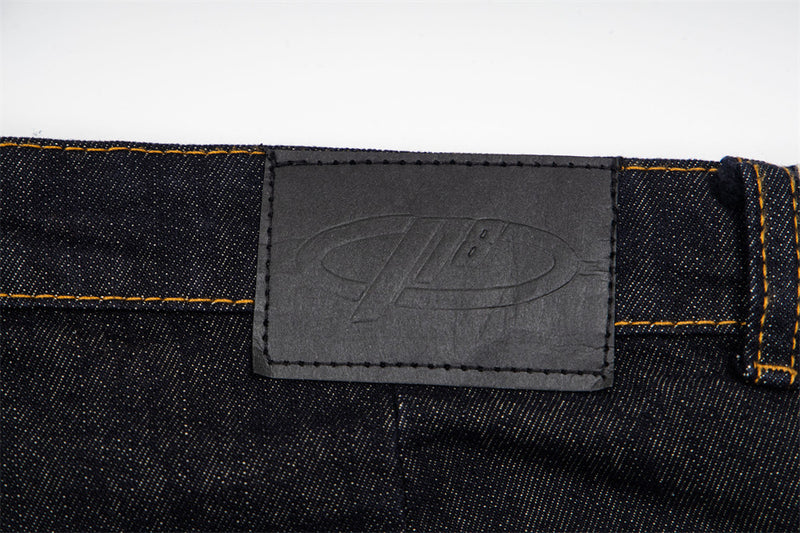 High-Waist Wide-Leg Jeans with Star Embroidery – Double Waistband Baggy Fit