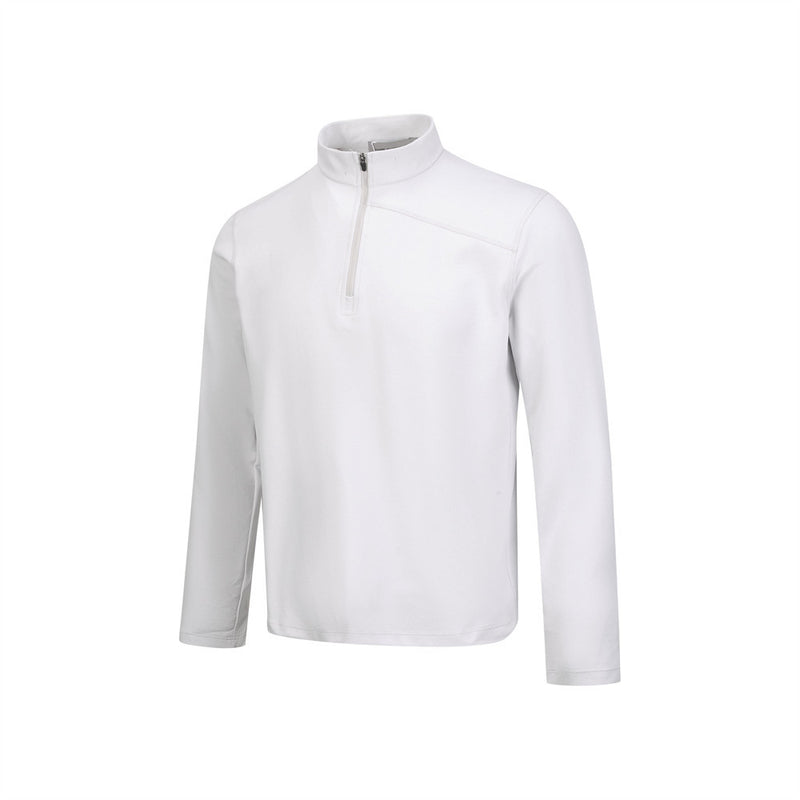 Men's Quarter-Zip Mock Neck Long Sleeve Shirt