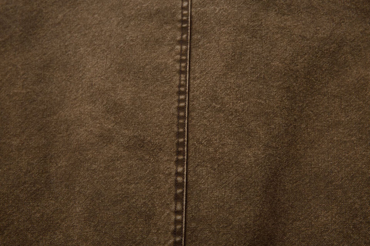 Sherpa Lined Denim Jacket with Fur Collar & Toggle Clasps