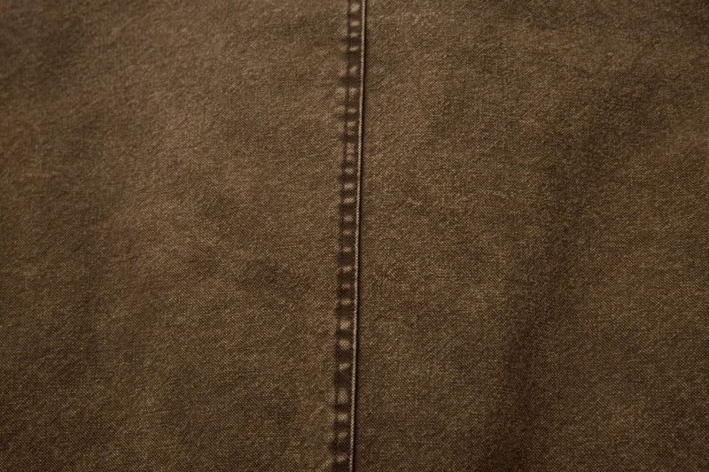 Sherpa Lined Denim Jacket with Fur Collar & Toggle Clasps