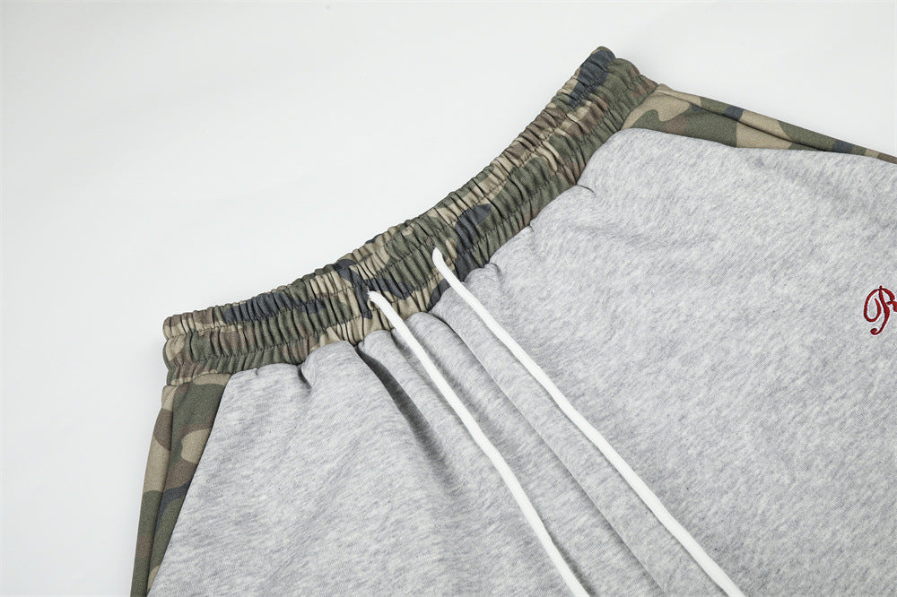Pantalon de jogging camo à jambes larges – Jogger homme oversize streetwear hip-hop