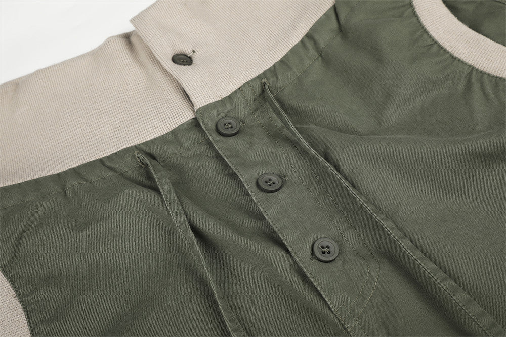 Pantalon palazzo à jambes larges – Taille haute, braguette à boutons, ceinture côtelée et ourlet brut