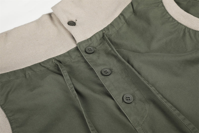 Pantalon palazzo à jambes larges – Taille haute, braguette à boutons, ceinture côtelée et ourlet brut