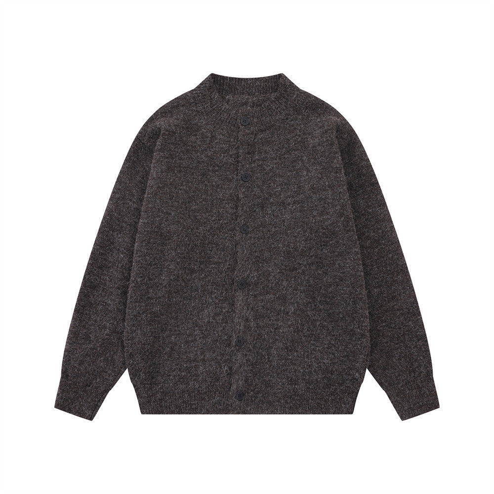 Gilet-pull boutonné oversize en maille pour homme