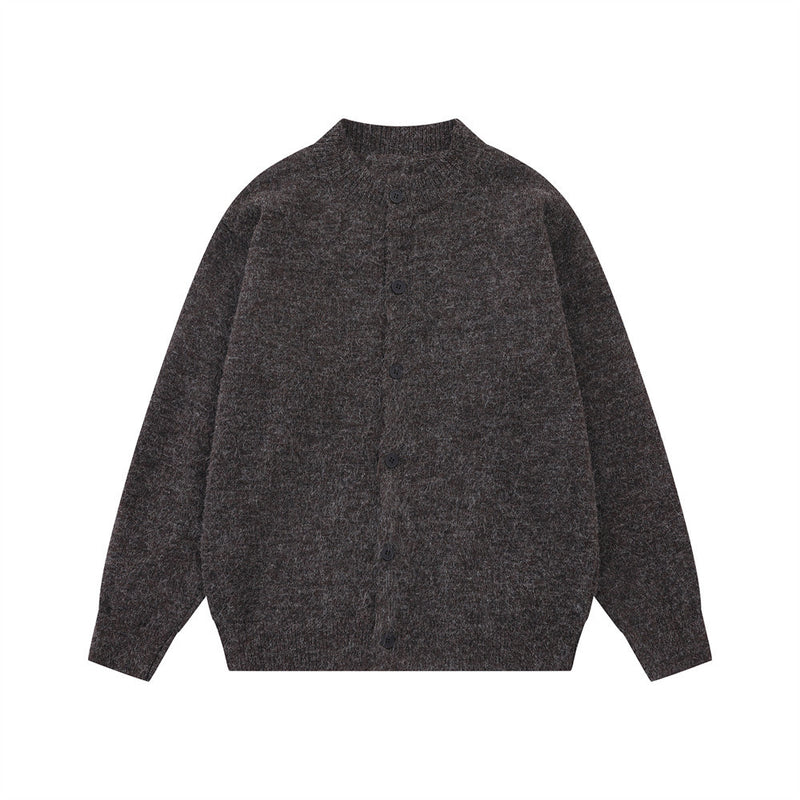 Gilet-pull boutonné oversize en maille pour homme