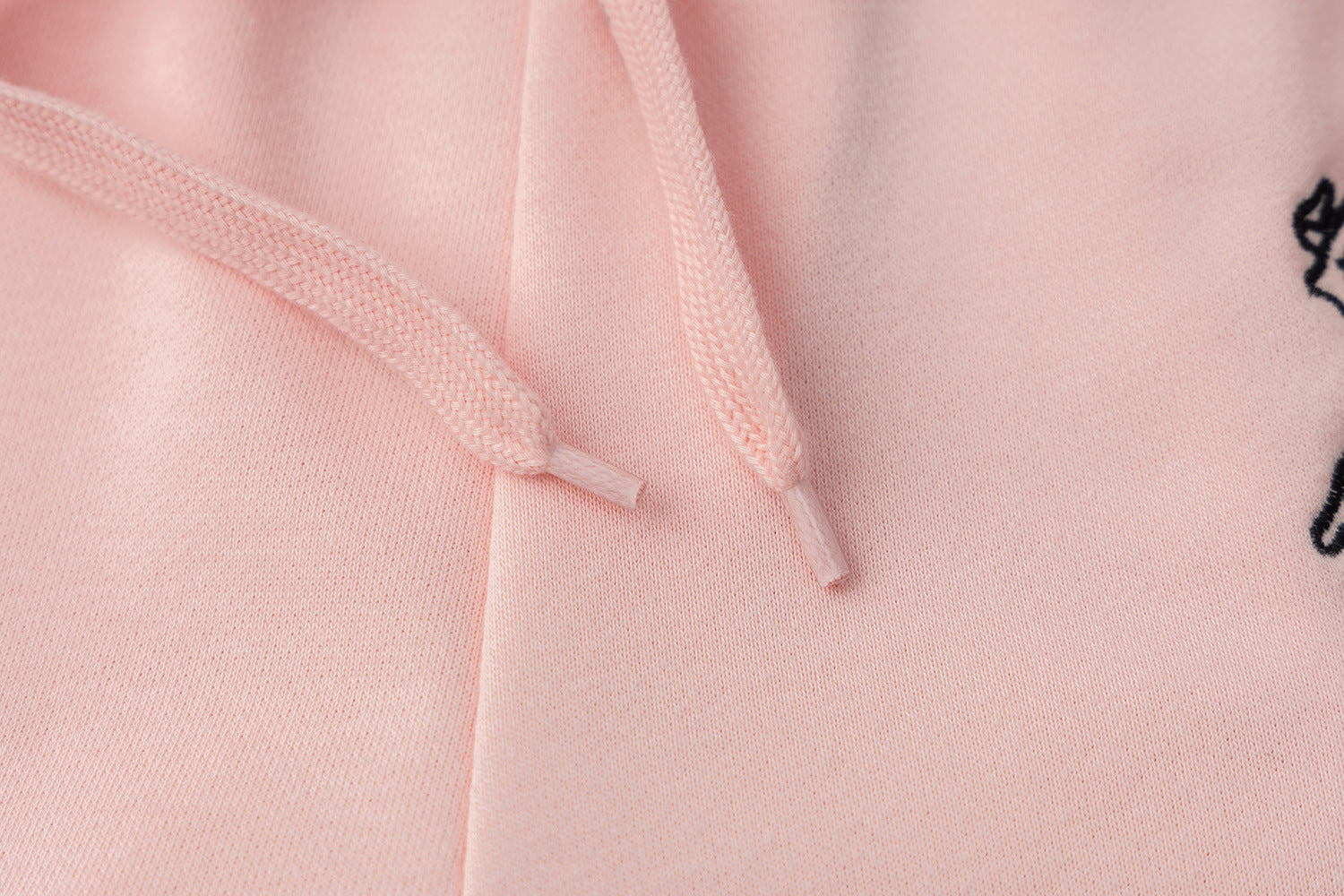 Pantalon de survêtement wide leg – Rose délavé avec bande latérale et écusson brodé