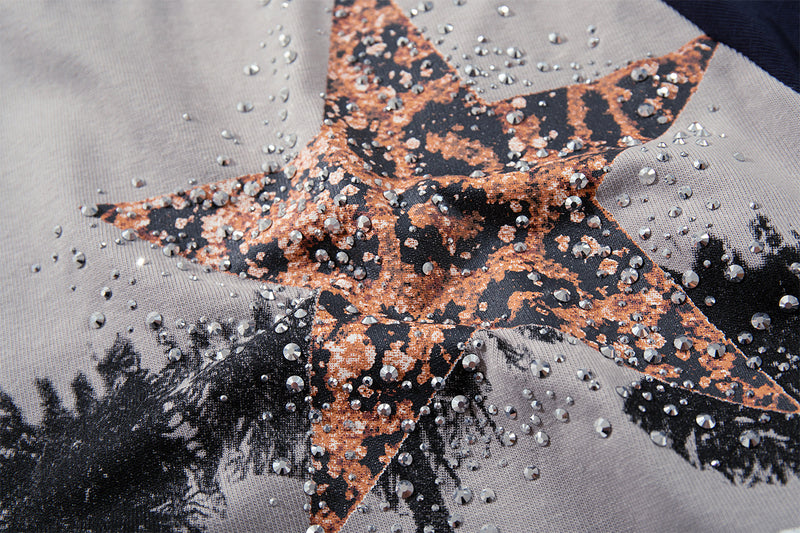 Long Sleeve Raglan Graphic T-Shirt – Oversized American Street Style with Star &